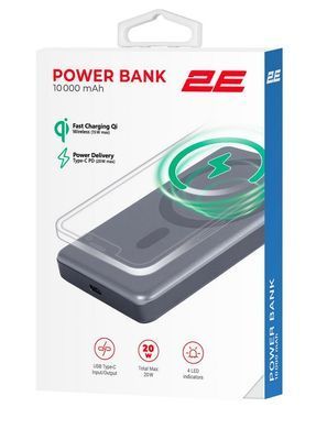 2E 2E-PB1011-GREY Wireless QI 10000мА&middot;год, 20Вт, PD
