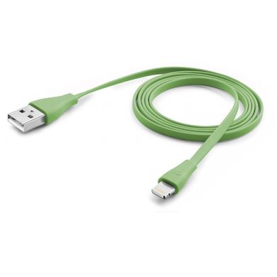 Кабель USB iPhone 5/6 Cellularline 1m Green (USBDATACFLMFIIPH5G)