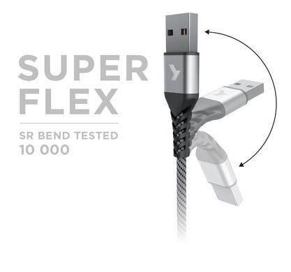 Кабель micro USB Pixus Flex Black