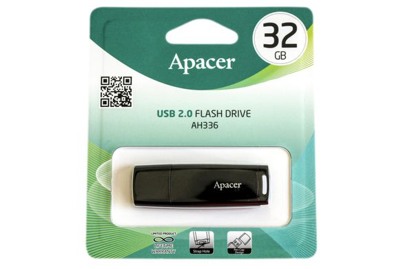Apacer 32 GB AH336 Black (AP32GAH336B-1)