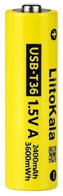 Акумулятор LiitoKala 2400mAh АА USB-T36 Type-C