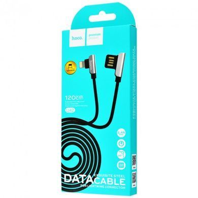 Кабель Lightning HOCO U42 Exquisite (L Shape) 1.2m Black