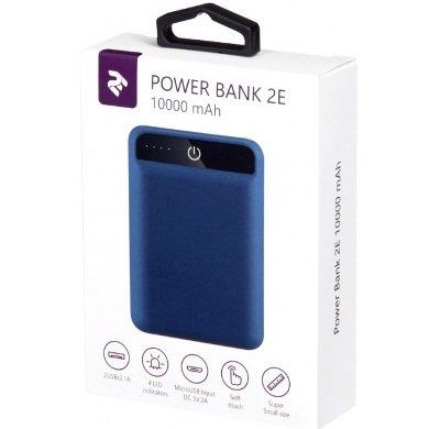2E Power Bank 10000mAh Blue (2E-PB1005AS-BLUE)