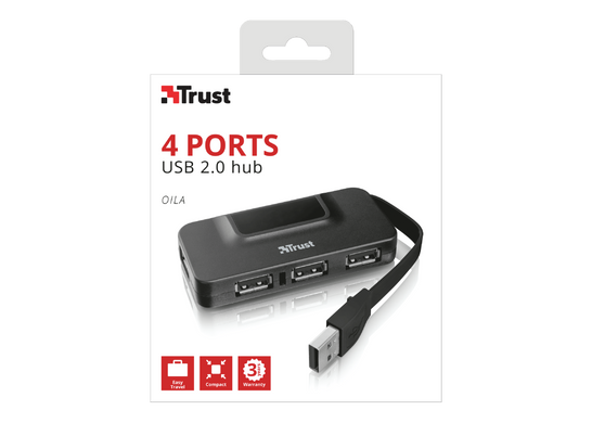 USB HUB TRUST Oila 20577 4 Port USB 2.0 Hub