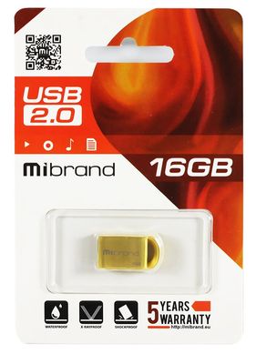 Flash Drive 16Gb Mibrand Iynx Gold