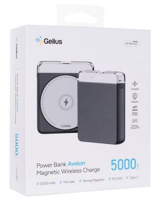 Gelius Avelon GP-PBW301 Magnetic Wireless 15W 5000mAh Black