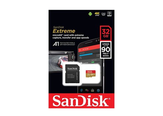 micro SD 32Gb SanDisk Extreme (V30 R100/W60 Mb/s 4K)