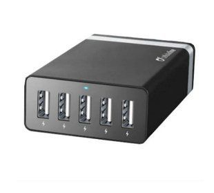 Зар.уст. 220V Cellularline 5USB 40W (ACHUSB5STAT8AK) Black