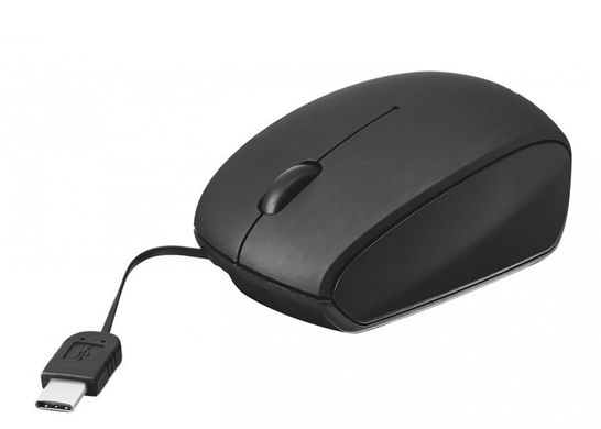Trust USB-C retractable mini mouse Black (20969)