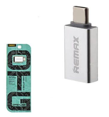 Адаптер USB OTG RA-OTG1 USB to Type-c Remax Silver