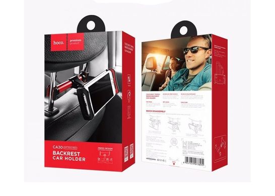 Hoco CA30 Easy Travel Series Backrest holder Black Red
