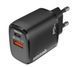 Зар.пр. 220V SENTEO Z-07 PD20W+QC3.0 C+U Black