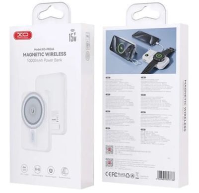XO PR264 10000 mAh with MagSafe and Holder + PD20W White