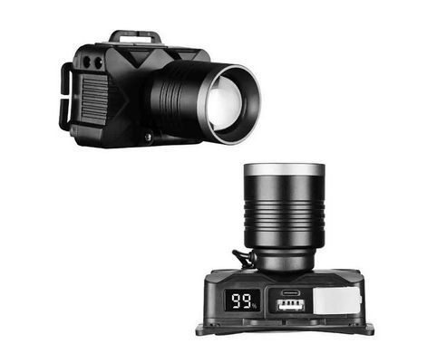 Ліхтар YEMAO YM-T305 TG 30W, Motion Sensor, Li-Ion акум, Type-C, zoom, налобний