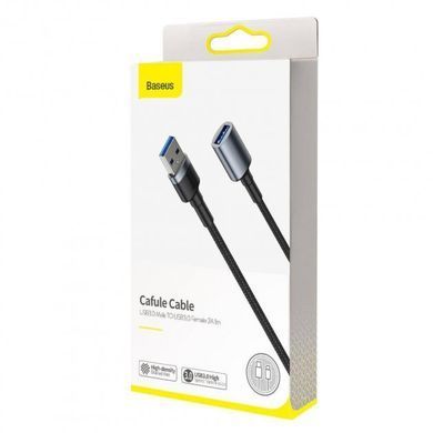 Кабель USB 3.0 Am-Af Baseus CADKLF-B0G 2A 1m Dark Grey
