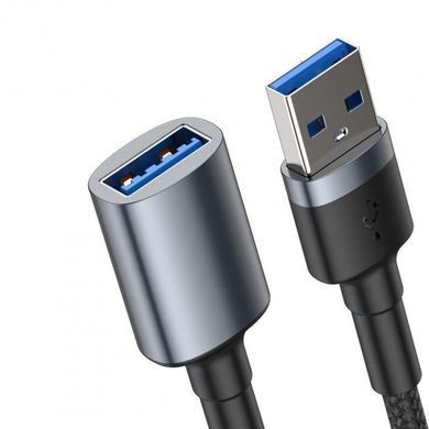 Кабель USB 3.0 Am-Af Baseus CADKLF-B0G 2A 1m Dark Grey
