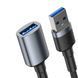 Кабель USB 3.0 Am-Af Baseus CADKLF-B0G 2A 1m Dark Grey