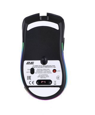 Мышка 2E GAMING MG350 WL, RGB, USB-A/WL, Black 2E-MG350UB-WL
