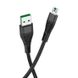 Кабель micro USB HOCO U53 4A Flash Black 1.2m