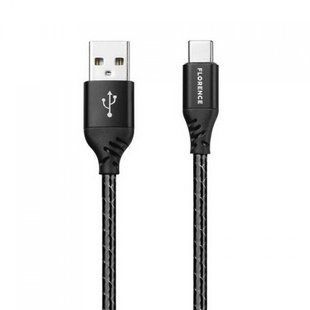 Кабель Type-C Florence 2A 2m Black (DC20-Type-C)