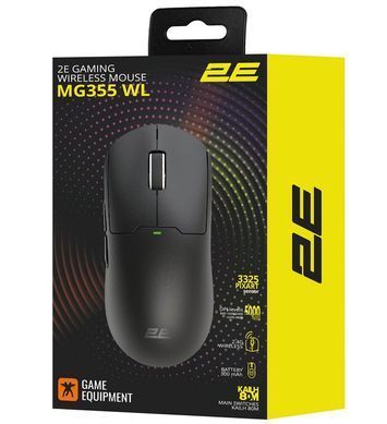Мышка 2E GAMING MG355 WL, USB-A/WL, Black 2E-MG355UBK-WL