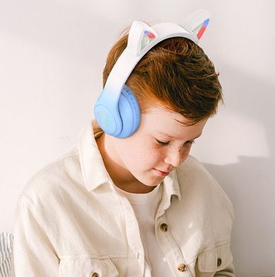 HOCO W42 Cat ears BT Crystal Blue