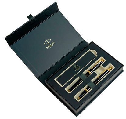 Набор PARKER IM Black позол. рол.+кул. в подар.упак.(22 082b24)