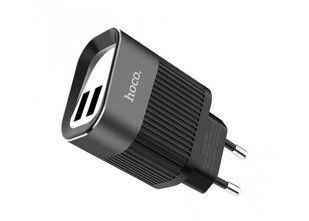 Зар.пр. 220V Hoco C40A 2.4A Speedmaster 2USB Black