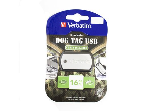 16 Gb Verbatim Store'n'go Dog Tag