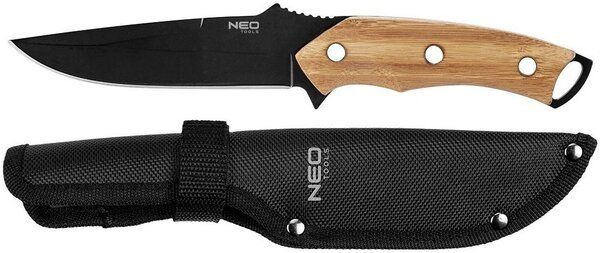 Нож NEO 63-110 Full Tang, бамбукова ручка, титанове покриття, чохол