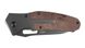 Нож NEO 63-115 складной, ручка деревьянная, лезвие с сатин.покрытия, зажим для ремня